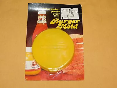 Vintage Kitchen Plastic Burger Mold  New Unused Nos • $27.99