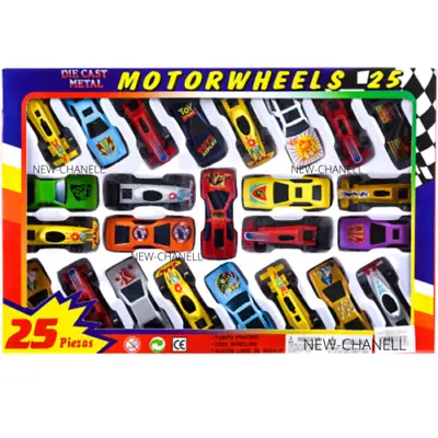 25pc Die Cast Metal Kids Cars F1 Racing Vehicle Children Play Toy Xmas Gift Set • £7.90