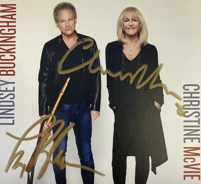 $200 • Buy FLEETWOOD MAC CHRISTINE McVIE LINDSEY BUCKINGHAM SIGNED CD