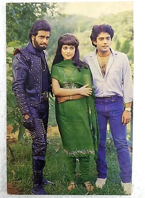 Bollywood Actors Mandakini Jeetendra Ashish Channa Rare Old Post Card Postcard • $21.24