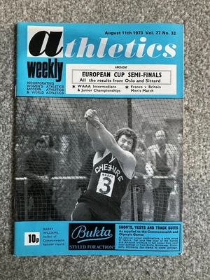 £6.99 • Buy ATHLETICS WEEKLY - 11 August  1973 - Mike Winch; Frank Clement