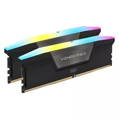 Corsair VENGEANCE 64GB (2x32GB) 6400MHz CL32 RGB LED Black DDR5 Desktop RAM • $395