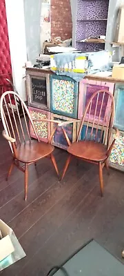 £189.90 • Buy Antique Vintage Ercol Wooden Windsor Armchair Quaker