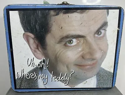 Mr. Bean Lunch Box Vintage EMPTY Collectible Tin Container Decor Broken Handle • $235