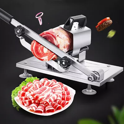 Manual Frozen Meat Slicer Mutton Roll Food Slicer Manual Slicing Cutter UK • £11.99