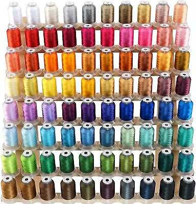 £84.95 • Buy Brothread 80 Spools Janome Colours Polyester Machine Embroidery Thread Kit 500M