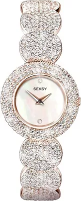 £54.50 • Buy Ladies Seksy Sekonda Elegance 579 Swarovski Crystal Rose Gold Pearl Watch £129