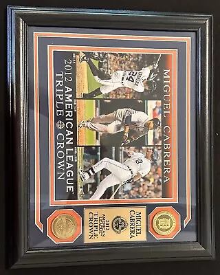 Miguel Cabrera 2012 Triple Crown Plaque • $100