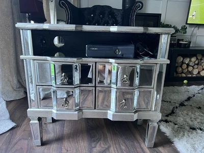 £99 • Buy Mirrored Tv Cabinet For Living Room. Large. Venetian.