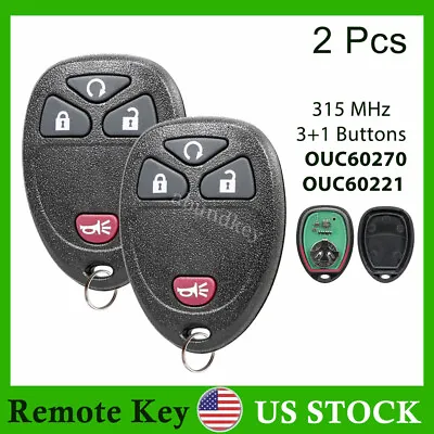 2 Replacement Remote Keyless Entry Key Fob Control For OUC60270 15913421 • $11.79