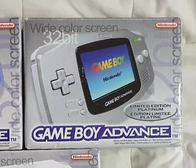 Limited Edition Platinum Nintendo Gameboy Advance Boxed • £95