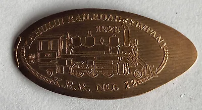 $13 • Buy Hawaii Maui Kahului Railroad Company Elongated Penny Coin Token Hawaiian