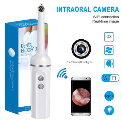Cordless WiFi Oral Dental Endoscope Borescopes Intraoral Camera 1080P HD Video • $23.24