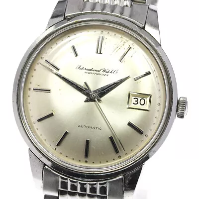 IWC SCHAFFHAUSEN Vintage Cal.8541 Date Silver Dial Automatic Men's Watch_716614 • $726.88