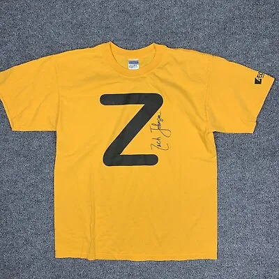 $19.99 • Buy Zach Johnson T Shirt Mens L Short Sleeve Crew Neck Yellow Cotton