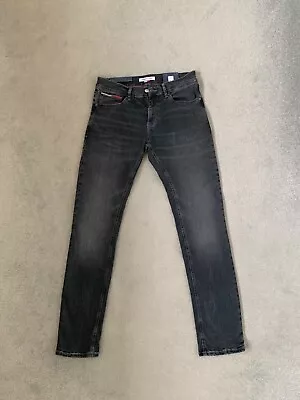 Tommy Hilfiger Scanton Slim Fit Stretch Jeans Denim Black W32 L34 Brand New • £50