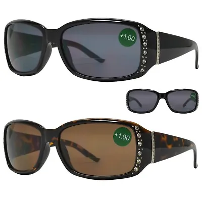 £14.99 • Buy Wrap Bifocal Reading Sun Readers Glasses Sunglasses Ladies +1 2 3 1.50 .2.50 D1