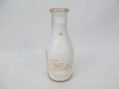 Vintage Milk Bottle Glass Quart – Rare Trent’s Ferry Rd. Dairy Lynchburg VA • $90