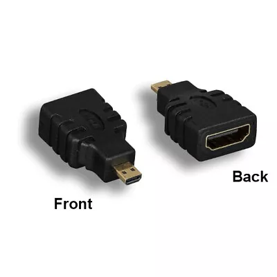 HDMI Female To Micro HDMI D Male Adapter Gold-Plated For HDTV Digital Camera DV • $10.06