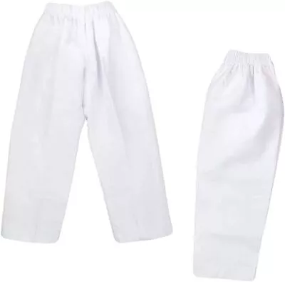 7.5 Oz. Karate Taekwondo PANTS Martial Arts Gi Uniform White/Black Size 0000-8 • $10