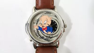 Vintage Porky Pig Watch Mel Blanc Voice Watch Armitron Looney Tunes 1998 • $49.95