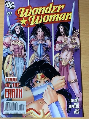 DC Comics Wonder Woman #20 Ends Of The Earth July 2008 Gail Simone Lopresti VGC • $9.99