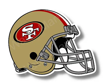 San Francisco 49ers Helmet Only Vinyl Sticker Decal NFL Football Truck Windows • $3