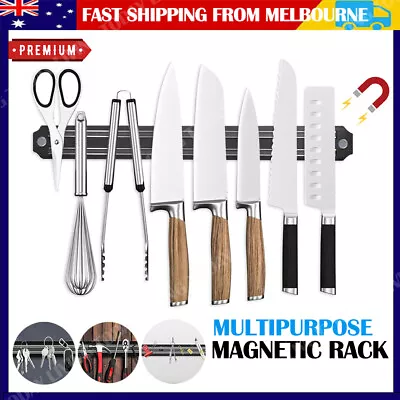 1/2PCS Magnetic Knife Rack Wall Mount Holder Utensil Magnet Shelf Kitchen Tool • $28.95