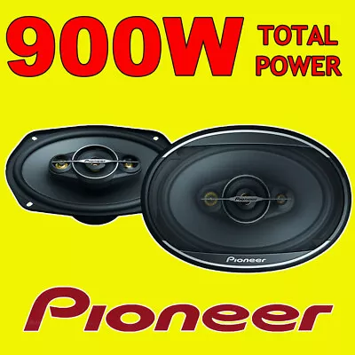 Pioneer 6x9 6x9  900W Total Power 4-Way Car/Van Rear Deck Shelf Speakers Grills • £59.95