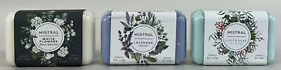 Lot Of 3 Mistral Luxury Bar Soap - Lavender South Seas & White Flowers SEALED • $19.99