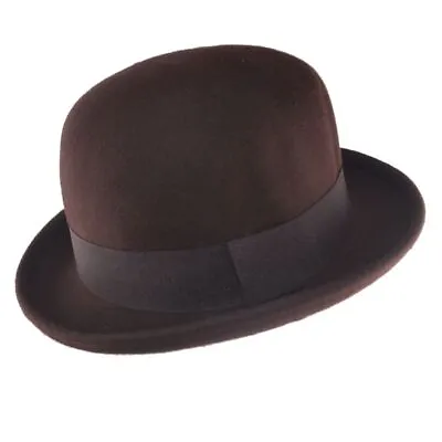 100% Wool Bowler Hat Men's Women's Top Hat Handmade Soft Crushable Hat • £16.69