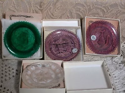 4 Thornton Burgess Commemorative Plates Series  In Box Hooty Owl Jimmy Skunk + • £43.37