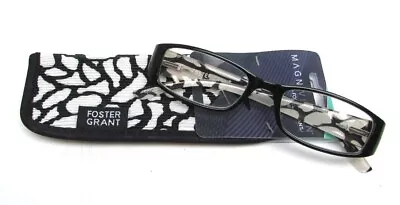 MAGNIVISION Reading Glasses With Soft Case FGX INTL - TATUM BLK - CHOOSE DIOPTER • $9.99