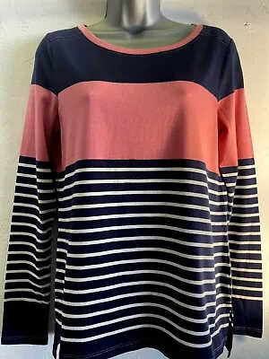 NEXT Ladies Long Sleeve Stripe Cotton Tops - Sizes 6-12 - All Petite Fit - NEW • £7.99