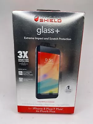 $7.70 • Buy ZAGG Glass+ Screen Protector For IPhone 8 Plus & IPhone 7 Plus (5.5 ) - Clear