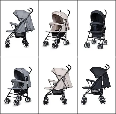 New Born Baby Pram Travel Stroller & Pushchair Easy To Fold & Comfortable Buggy • £59.99