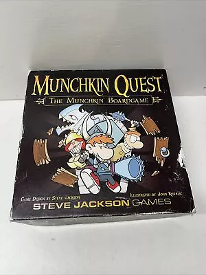 2010 Munchkin Quest The Munchkin Board Game 1st Edition 2nd Printing Xtra Pieces • $27.99