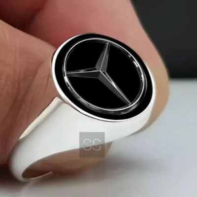 Mercedes Benz Ring 925 Sterling Silver Latest Design 3d Mercedes Man' • $77