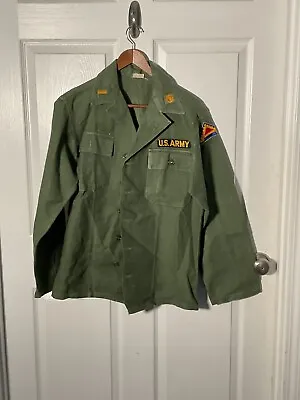 Vietnam War Era 7th US Army Second Lieutenant Fatigue Shirt • $49.95