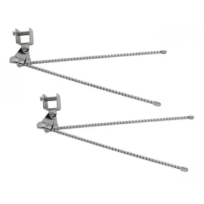 Pair Curb Feelers - Vintage Style Chrome Metal   70203 • $19.99