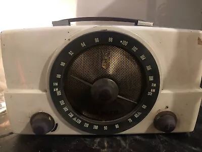 VINTAGE ZENITH AM FM TUBE RADIO MODEL T825 Powers On No Further Testing • $145