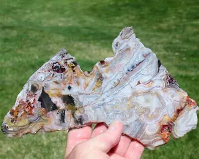 MEXICAN CRAZY LACE AGATE SLAB 255 Grams Rough/jasper/cab/gem/mineral/rock • $4.99