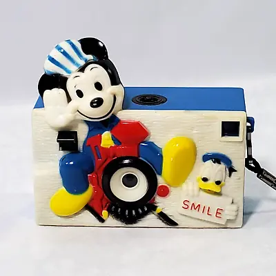 Vtg Helm Toy Mickey Mouse Train Donald Smile Instant Load Flash Camera Disney • $18.98