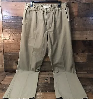 The Territory Ahead Elastic Waist Waffle Knit Mens Chino Pants Outdoor Large • $25