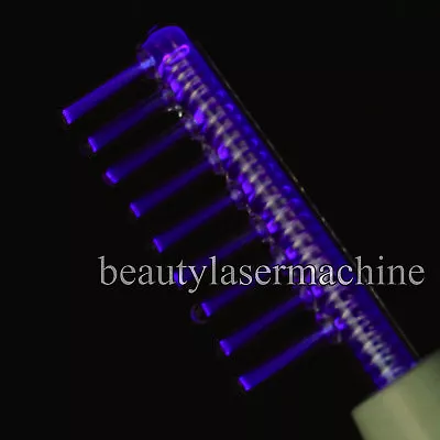 $14 • Buy High Frequency Facial Spa Hair Grow Comb Electrode Glass Tube Orange Violet Ray