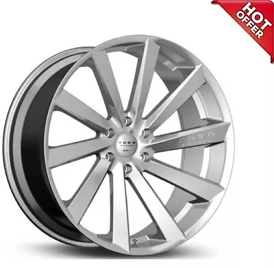 4ea 20  Staggered Koko Kuture Wheels Kapan Gloss Silver Rims(S41) • $1599