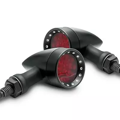 $23.66 • Buy For Yamaha V Star 650 950 1100 1300 Motorcycle LED Turn Signals Lights Red Black