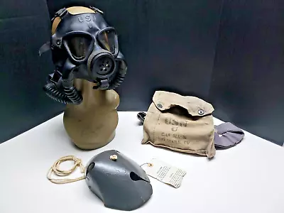 $59 • Buy VINTAGE  NAVY USN U MARK IV GAS MASK With Bag And Faceform Nice