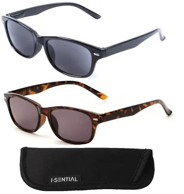 £8.49 • Buy Tinted Reading Sunglasses With Case Retro Spring Hinges Mens Womens Sun Readers