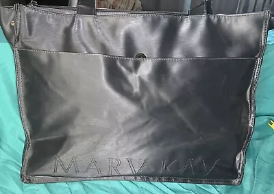 E7 Large Gray/black Mary Kay Tote Bag Purse Makeup Sales Carry All Lots Pockets • $18.88